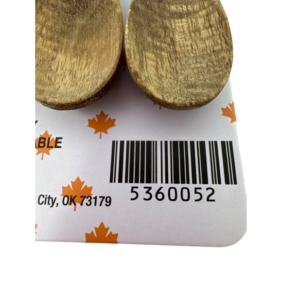 Pumpkin Wood Spoon Set Of 4 Fall Autumn Country Farmhouse Modern Holiday New - Picture 6 of 8